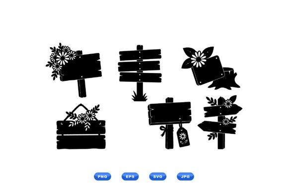 Download Rustic Floral Signage Clipart - Signage Collection