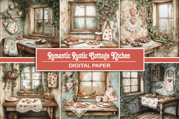 Download Romantic Rustic Valentine’s Cottage Kitc - Premium Bundle