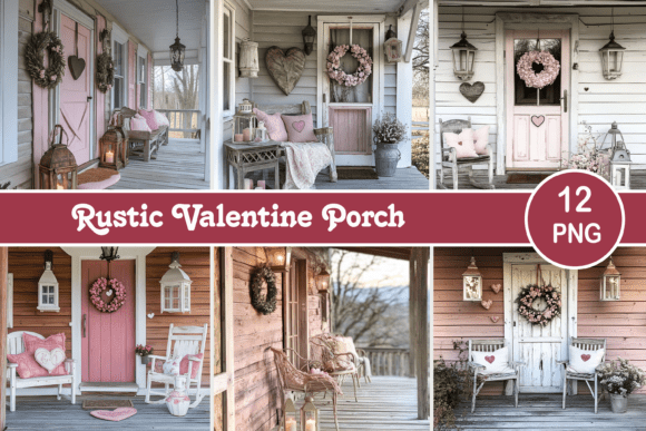 Download Rustic Valentine Porch - Premium Resources