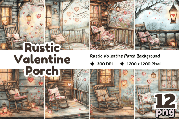 Download Rustic Valentine Porch - Premium Bundle