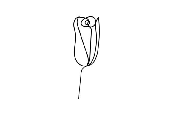 Download Flower One Line  Drawing Minimalism Art. - Drawing Collection