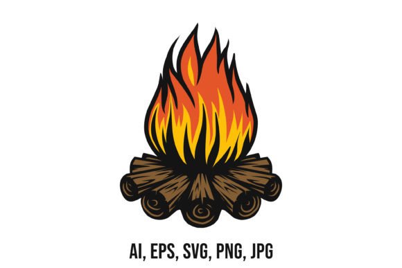 Download Campfire Vector Drawing - Drawing Collection